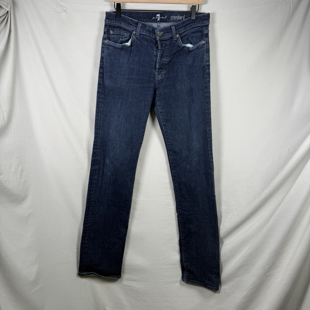 7 FOR ALL MANKIND Men's Standard Straight Leg‎ Jeans SIZE 32/32 Dark Wash